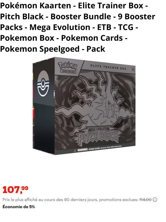 Offre: Pokémon Kaarten - Elite Trainer Box 