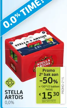 Promotie: Stella artois