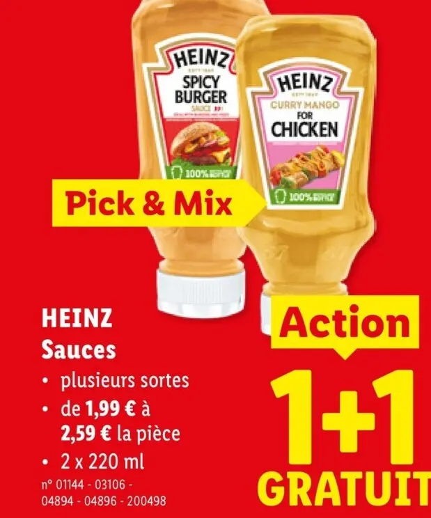 Offre: Sauces