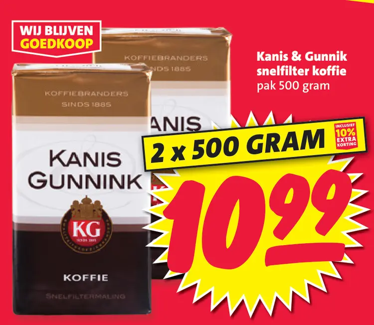 Aanbieding: snelfilter koffie