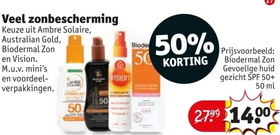 Aanbieding: Zonbescherming