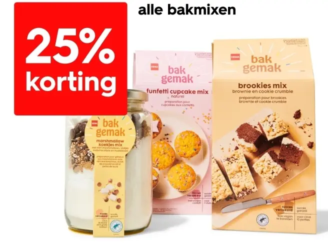 Aanbieding: bakmixen
