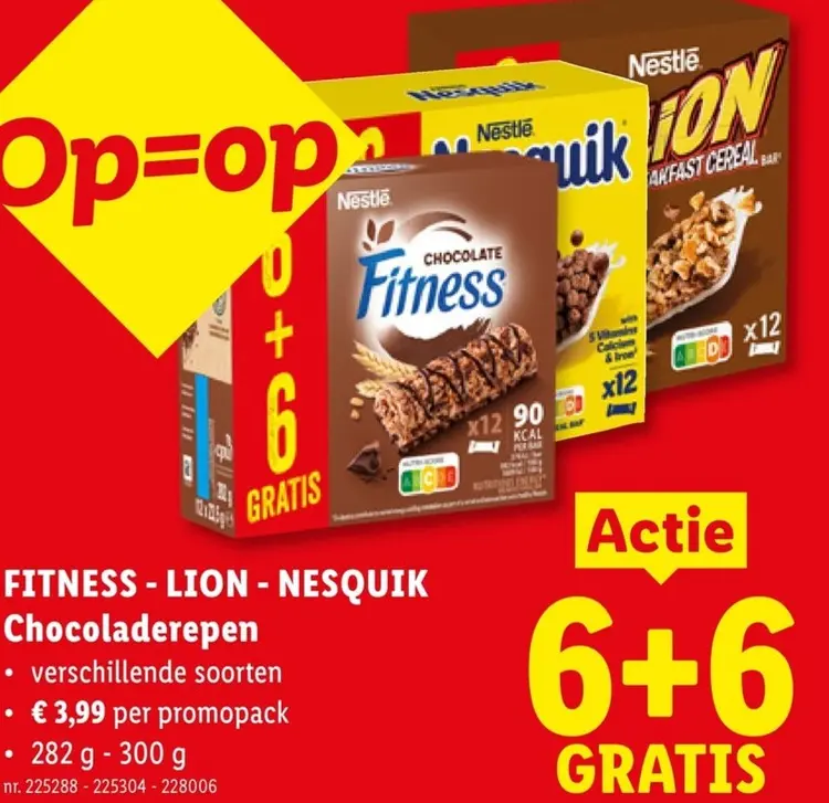 Promotie: Chocoladerepen