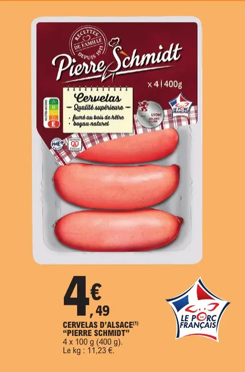 Offre: Cervelas d'alsace