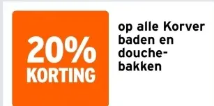 Aanbieding: Korver baden en douchebakken