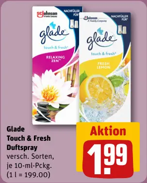 Aanbieding: Glade Touch & Fresh Duftspray