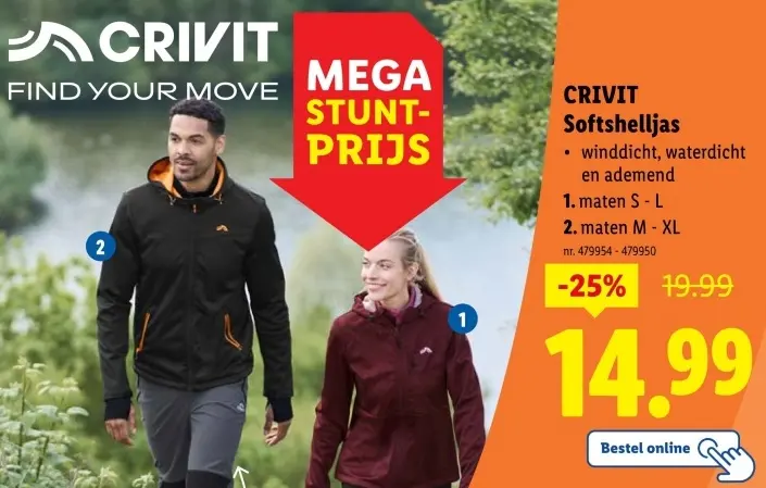 Aanbieding: Softshelljas