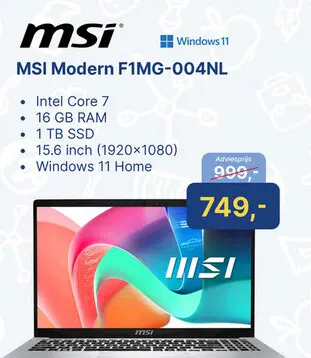 Aanbieding: MSI Modern F1MG-004NL