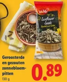 Aanbieding: Geroosterde en gezouten zonnebloempitten
