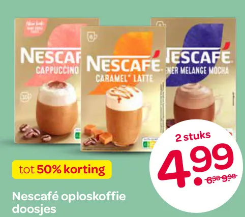 Aanbieding: Oploskoffie doosjes