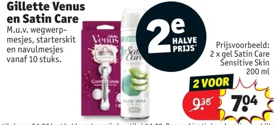 Promotie: Gillette Venus en Satin Care