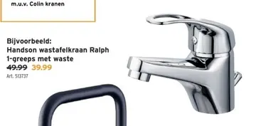 Aanbieding: Handson wastafelkraan
