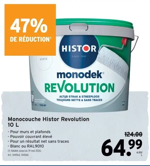 Offre: Monocouche Histor Revolution