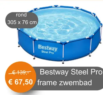 Aanbieding: Bestway Steel Pro frame zwembad