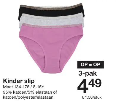 Aanbieding: Kinder slip