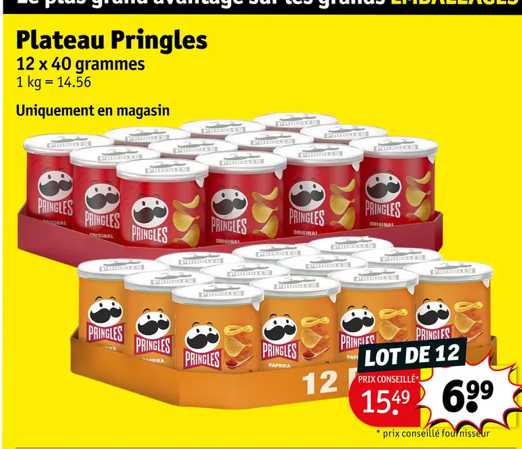 Offre: Plateau Pringles