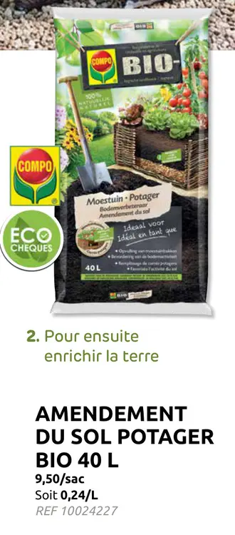 Promotie: Amendement du sol potager BIO