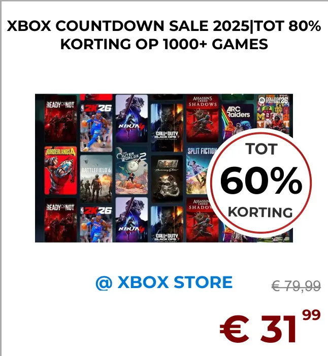 Aanbieding: Xbox countdown sale