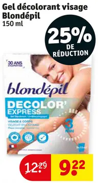 Offre: Gel décolorant visage Blondépil