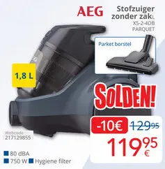 Aanbieding: Stofzuiger zonder zak