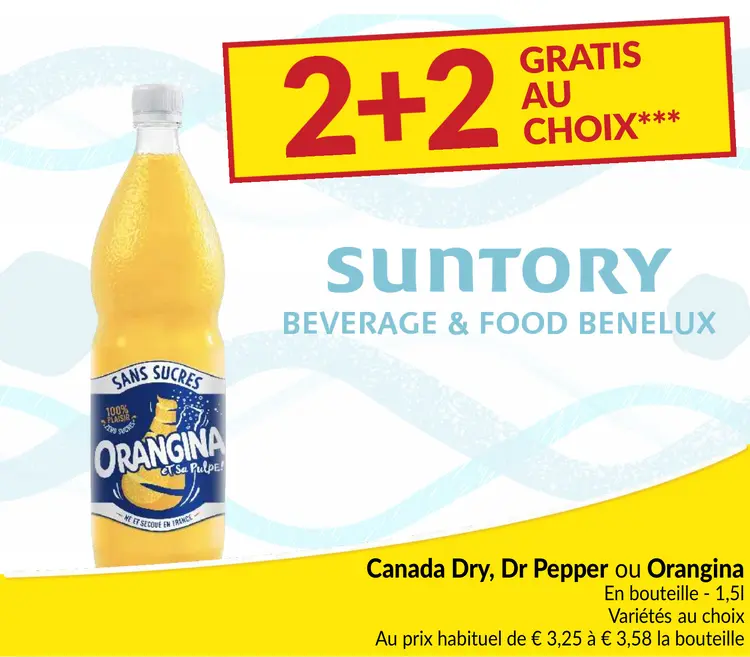 Offre: Canada Dry, Dr Pepper ou Orangina