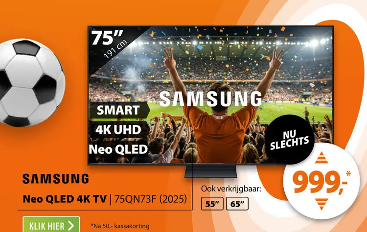 Aanbieding: Samsung Neo QLED 4K 75QN73F (2025)