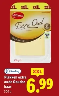 Aanbieding: Plakken extra oude Goudse kaas