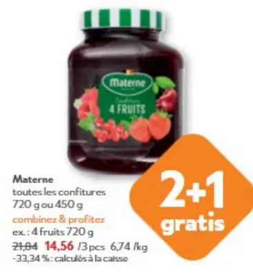 Offre: toutes les confitures