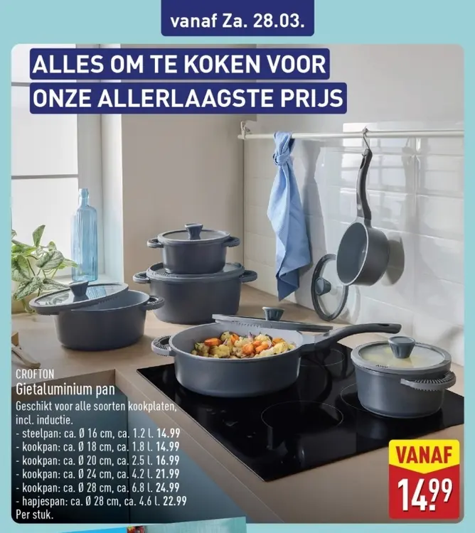 Aanbieding: Gietaluminium pan