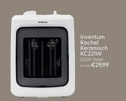 Aanbieding: Inventum Kachel keramisch KC221W 2000W