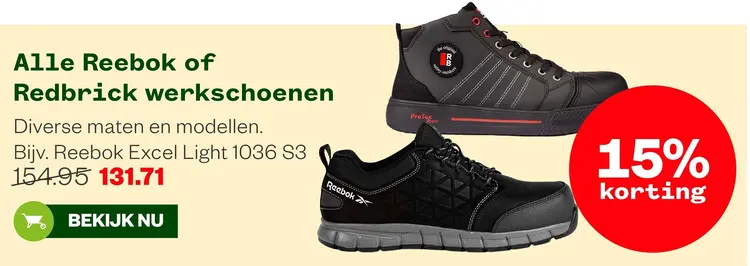Aanbieding: Alle Reebok of Redbrick werkschoenen