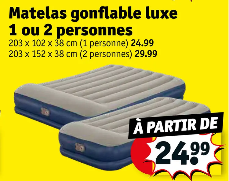 Offre: Matelas gonflable luxe