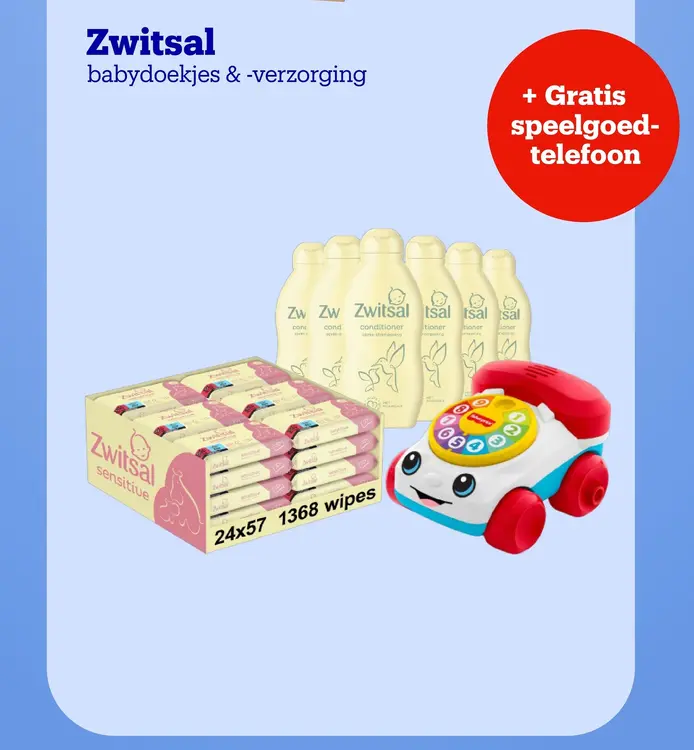 Aanbieding: Zwitsal babydoekjes & -verzorging