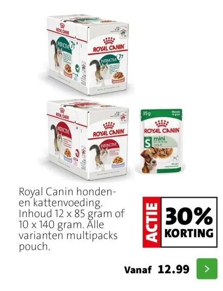 Promotie: Royal Canin honden- en kattenvoeding