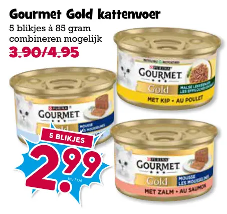 Aanbieding: Gourmet Gold kattenvoer