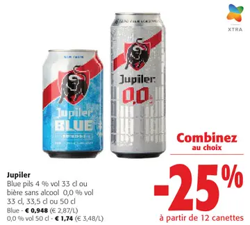 Offre: Blue pils ou bière sans alcool