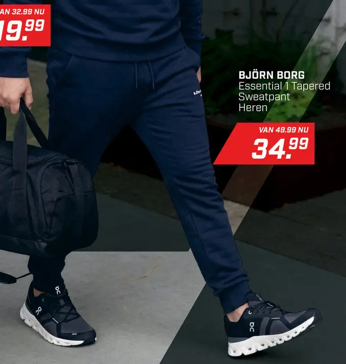 Aanbieding: Essential 1 Tapered Sweatpant
