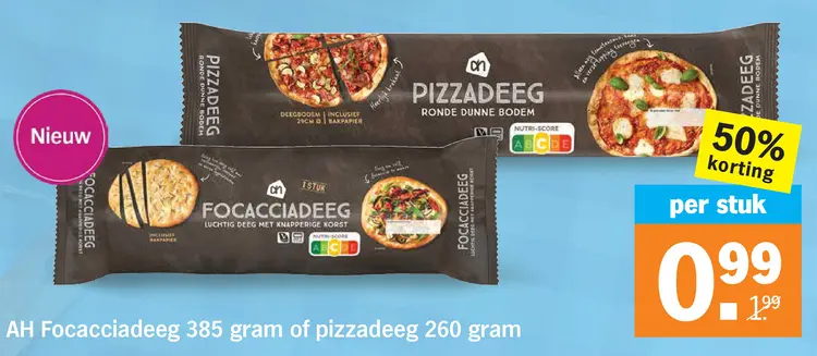 Aanbieding: Focacciadeeg of Pizzadeeg