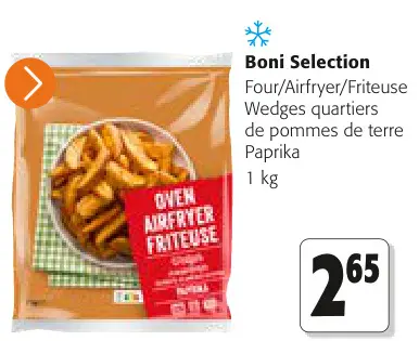 Offre: Wedges quartiers de pommes de terre Paprika
