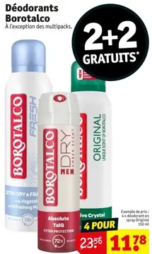 Offre: Deodorants Borotalco