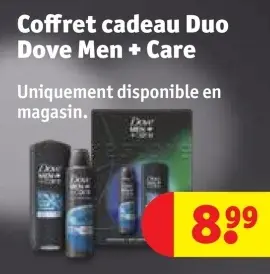 Offre: Coffret cadeau Duo Dove Men + Care