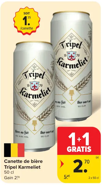 Offre: Canette de bière