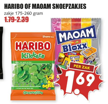Aanbieding: Snoepzakjes
