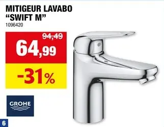 Offre: Swift M mitigeur lavabo chromé