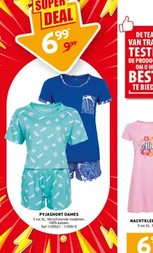 Aanbieding: PYJASHORT DAMES