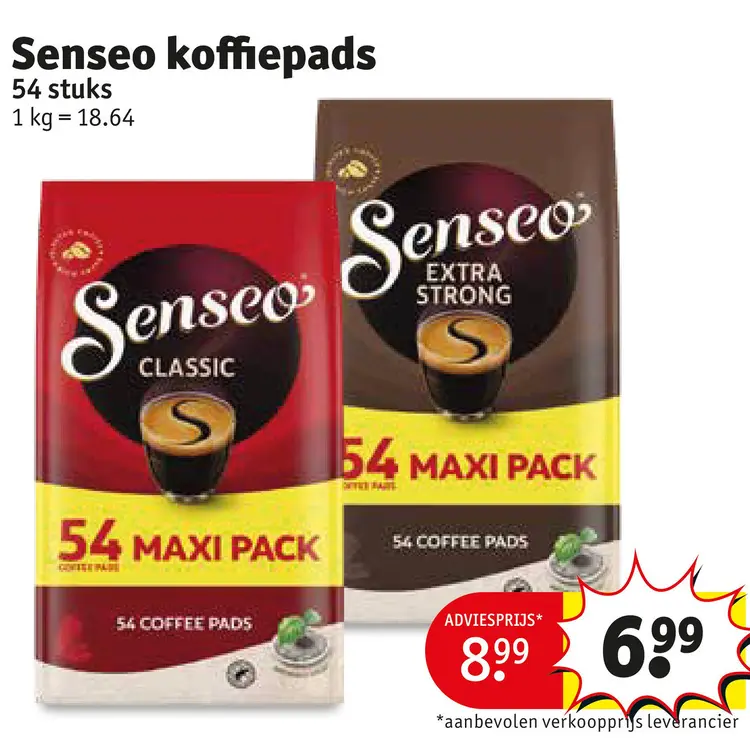 Promotie: koffiepads