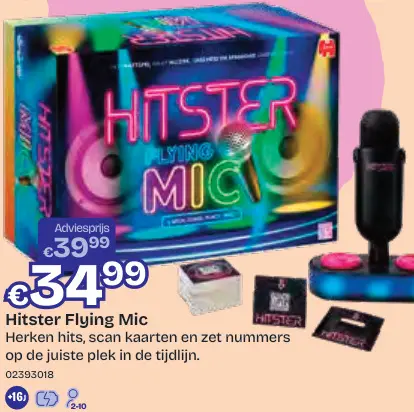 Aanbieding: Hitster Flying Mic
