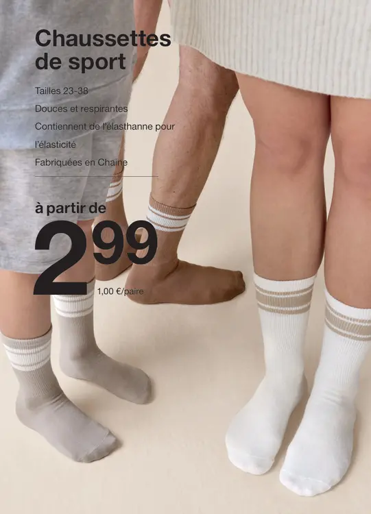 Offre: Chaussettes de sport