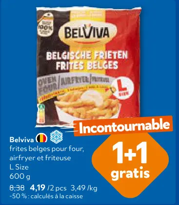 Offre: frites belges pour four, airfryer et friteuse