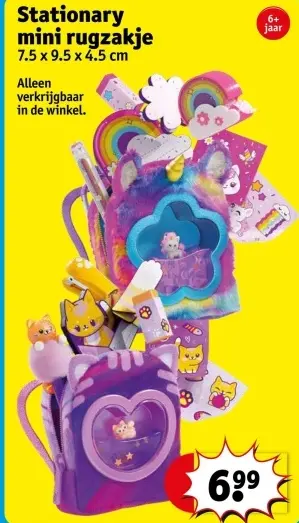 Promotie: Stationary mini rugzakje